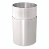 Atrium Aluminum Container with Liner, 35 gal, Aluminum, Satin Aluminum
