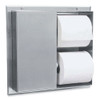 Partition-Mounted Multi-Roll Toilet Tissue Dispenser, 13.25 x 4 x 12.56, Stainless Steel