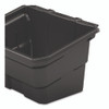 Utility Bin, 4 gal, 12.78" x 17.21" x 10.63", Black, 2/Pack