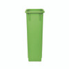 Slim 23 Gallon Recycling Bin, Plastic, Lime Green