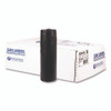 High-Density Commercial Can Liners, 33 gal, 13 mic, 33" x 40", Black, Interleaved Roll, 25 Bags/Roll, 20 Rolls/Carton