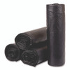 High-Density Commercial Can Liners, 33 gal, 13 mic, 33" x 40", Black, Interleaved Roll, 25 Bags/Roll, 20 Rolls/Carton
