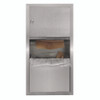 Recessed Commercial Paper Towel Dispenser with 2 Gal Waste Receptacle, 28 x 4.3 x 14, Stainless Steel
