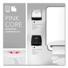Slimroll Towels, 1-Ply, 8" x 580 ft, White/Pink Core, Traditional Business, 6 Rolls/Carton