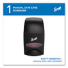 Essential Manual Skin Care Dispenser, For Traditional Business, 1,000 mL, 5 x 5.25 x 8.38, Black