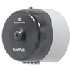 SofPull Mini Centerpull Single-Roll Bath Tissue Dispenser, 8.75 x 7 x 9, Smoke