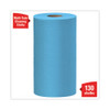 General Clean X60 Cloths, Small Roll, 9.8 x 13.4, Blue, 130/Roll, 12 Rolls/Carton