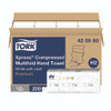 Xpress Compressed Multifold Hand Towels, 1-Ply, 8.3 x 9.45, White, 200/Pack, 12 Packs/Carton