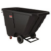 1 cu yd Light Duty Tilt Truck, 1,250 lb Capacity, Black