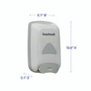 Manual Liquid Soap Dispenser, 1,250 mL, 6.1 x 10.6 x 5.1, Gray