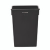 Slim 23 Gallon Indoor Trash Can, Plastic, Black