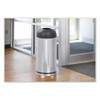 Waste Receptacle, 15 gal, Steel, Stainless Steel/Black Waste Receptacle, 15 gal, Steel, Stainless Steel/Black
