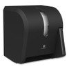 Hygienic Push-Paddle Roll Towel Dispenser, 13 x 10 x 14.4, Black