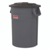 Utility Trash Can Lid for 20 gal Trash Can, 19.74" Diameter x 2.9", Black