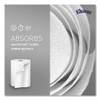 Hard Roll Paper Towels with Premium Absorbency Pockets with Colored Core, Blue Core, 1-Ply, 7.5" x 700 ft, White, 6 Rolls/CT