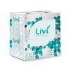 Livi Ultra Premium Facial Tissue, 2-Ply, White, Cube Box, 80 Sheets/Box, 4 Boxes/Pack, 6 Packs/Carton