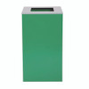 29 Gallon Trash/Recycling Cans, Steel, Green Can with Square Lid