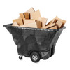0.5 cu yd Structural Foam Tilt Truck, Standard Duty, 850 lb Capacity, Black
