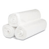 High-Density Commercial Can Liners, 45 gal, 16 mic, 40" x 48", Clear, Interleaved Roll, 25 Bags/Roll, 10 Rolls/Carton