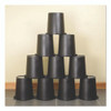 Re-solution Commerical Waste Paper Bin, 4.5 gal, Plastic, Black