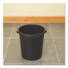 Re-solution Commerical Waste Paper Bin, 4.5 gal, Plastic, Black