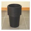 Re-solution Commerical Waste Paper Bin, 4.5 gal, Plastic, Black