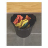 Re-solution Commerical Waste Paper Bin, 4.5 gal, Plastic, Black