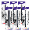 Pointliner Pen, 0.5mm, Black Pigment Ink, Pack of 6