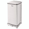 Defenders Heavy-Duty Steel Step Can, 6.5 gal, Stainless Steel