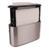 Xpress Countertop Towel Dispenser, 12.68 x 4.56 x 7.92, Stainless Steel/Black