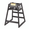 Wooden Stackable High Chair, Supports Up to 50 lb, 29.02" h, Espresso