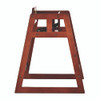 Wooden Stackable High Chair, Supports up to 50 lbs, 29.02" h, Mahogany, 2/Pack Wooden Stackable High Chair, Supports up to 50 lbs, 29.02" h, Mahogany, 2/Pack
