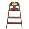 Wooden Stackable High Chair, Supports up to 50 lbs, 29.02" h, Mahogany, 2/Pack Wooden Stackable High Chair, Supports up to 50 lbs, 29.02" h, Mahogany, 2/Pack