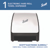 Slimroll Electronic Towel Dispenser, 12.35 x 7.25 x 11.8, White/Black