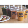 BlueStripe Recycled Content Cold Cup Flat Lids, Fits 9 oz to 24 oz Cold Cups, Plastic, Clear, 100/Pack, 10 Packs/Carton