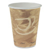 Mistique Polycoated Hot Paper Cups, 12 oz, Brown, 50/Sleeve, 20 Sleeves/Carton