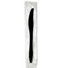 Individually Wrapped Heavyweight Knives, Plastic, Black, 1,000/Carton