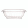 Square Plastic Bowls, 48 oz, 5 x 5 x 2.55, Clear, Plastic, 63 Bowls/Sleeve, 4 Sleeves/Carton