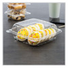 ClearSeal Hinged-Lid Plastic Containers, 8.22w x 3.02h, Clear, 250/Carton