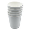 Paper Hot Cups, Double-Walled, 10 oz, White, 500/Carton