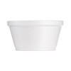 Foam Container, Extra Squat, 8 oz, White, 1,000/Carton