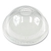 PET Cold Cup Dome Lids, Fits 9 oz to 12 oz Cold Cups, Plastic, Clear, 100/Pack