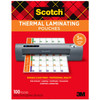 Thermal Laminating Pouches, 3 mil Size, Pack of 100