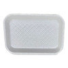Meat Trays, #2S, 8.5 x 6 x 0.7, White, Foam, 500/Carton