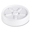 Plastic Lids for Foam Cups, Bowls and Containers, Vented, Fits 6 oz to 14 oz, White, 100/Pack, 10 Packs/Carton