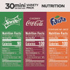 Mini Cans Variety Pack, Assorted Flavors, 7.5 oz Can, 30/Carton