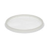 Newspring DELItainer Microwavable Container Lid, Recessed, 4.55" Diameter x 0.4" h, Translucent, Plastic, 480/Carton