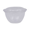 Renewable and Compostable Containers, 18 oz, 5.5" Diameter x 2.3" h, Clear, Plastic, 150/Carton