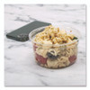MicroGourmet Food Containers, 12 oz, 4.68" Diameter x 2.25"h, Clear, Plastic, 500/Carton