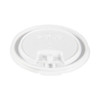 Lift Back and Lock Tab Lids for Paper Cups, Fits 10 oz to 24 oz Hot Cups, Plastic, White, 100/Sleeve, 10 Sleeves/Carton